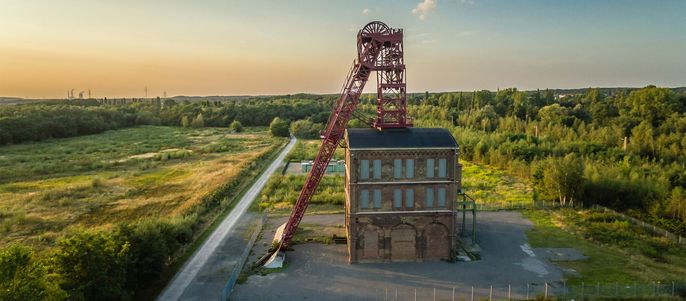 Die Zeche Sterkade in Oberhausen.